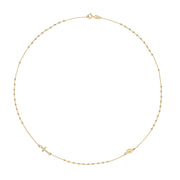 9K Yellow Gold Ladies' 16 Inches Rosary Necklace