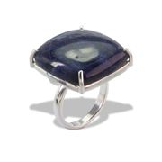 Sodalite Ring in Sterl.Silver 29.01ct