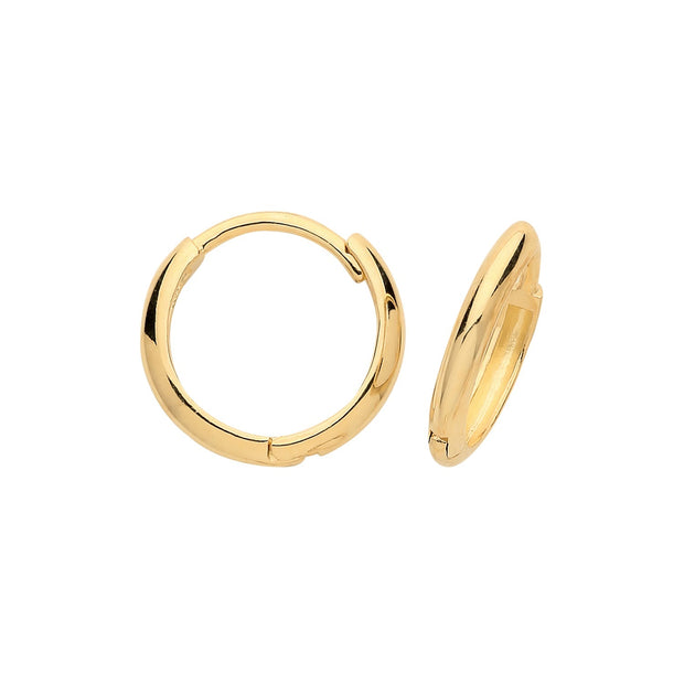 9K Yellow Gold Hinged Earrings