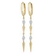 9K Yellow Gold  Earrings