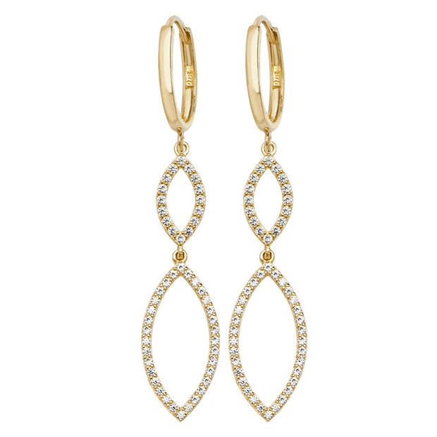 9K Yellow Gold  Earrings