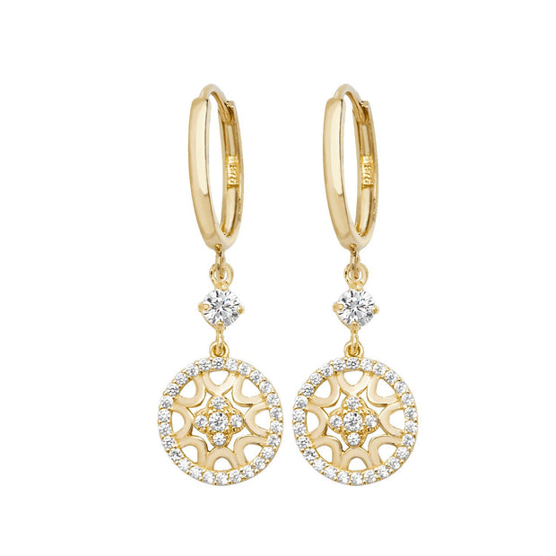 9K Yellow Gold  Earrings