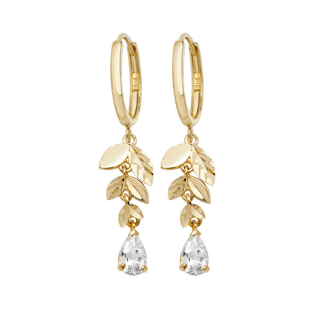 9K Yellow Gold  Earrings