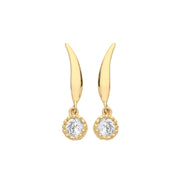 9K Yellow Gold  Earrings