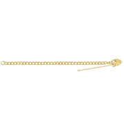 9K Yellow Gold Ladies' 7.5 Inches Charm Bracelet