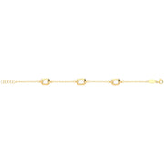 9K Yellow Gold Hexagon Bracelet