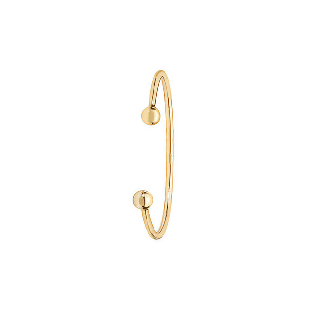 9K Yellow Gold Babies' Solid Torc Bangle