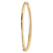 9K Yellow Gold Ladies' Hinged Bangle