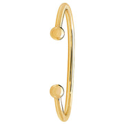 9K Yellow Gold Ladies' Solid Torc Bangle