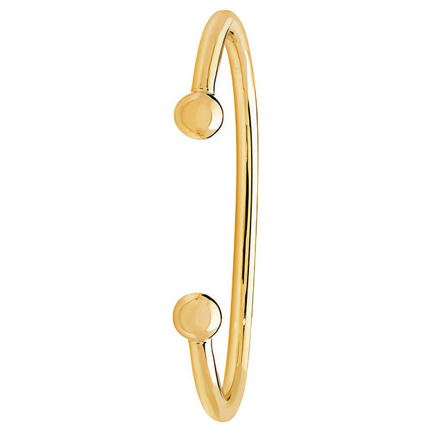 9K Yellow Gold Ladies' Solid Torc Bangle