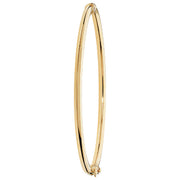 9K Yellow Gold Ladies' Hinged Bangle