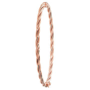 9K Rose Gold Ladies' Hinged Bangle