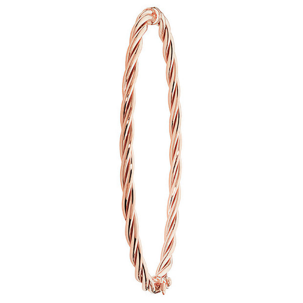 9K Rose Gold Ladies' Hinged Bangle