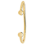 9K Yellow Gold Men's Solid Torc Bangle