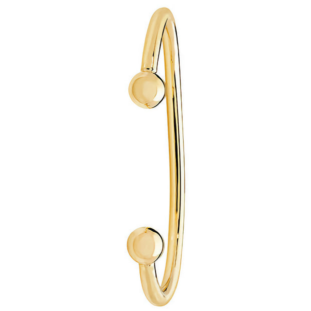 9K Yellow Gold Men's Solid Torc Bangle