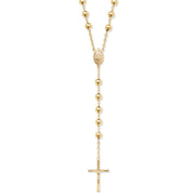9K Yellow Gold Rosary Necklace