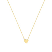 9K Yellow Gold Heart Necklace