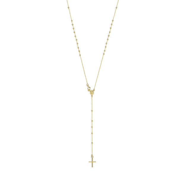 9K Yellow Gold Ladies Gold Rosary Necklace