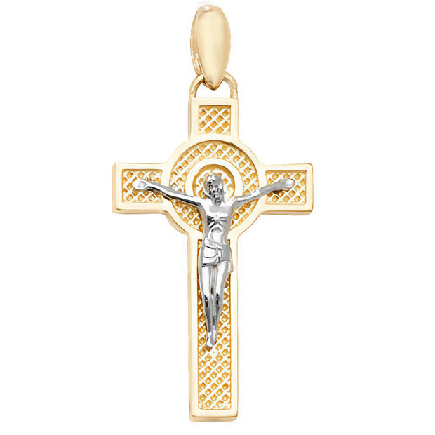 9K Yellow Gold Crucifix Pendant