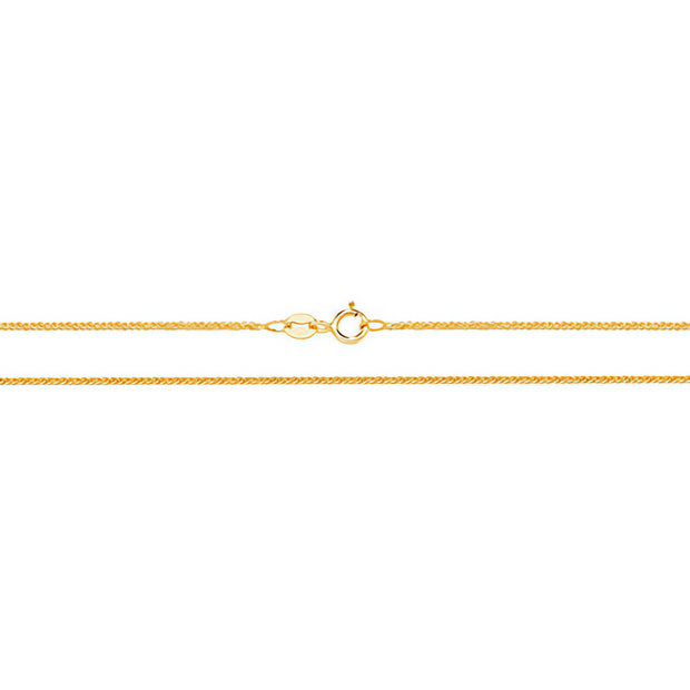 9K Yellow Gold Wheat Chain