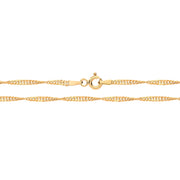 9K Yellow Gold Singapore Hollow Chain