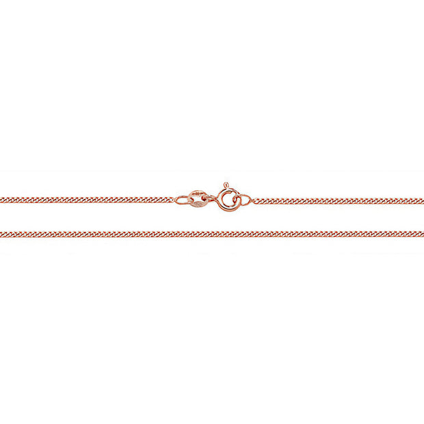 9K Rose Gold Close Curb Chain