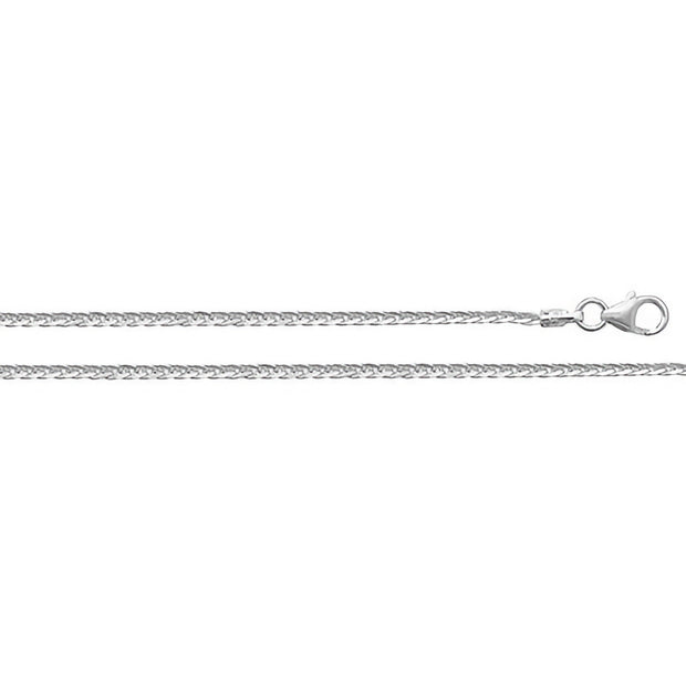 9K White Gold Spiga Chain