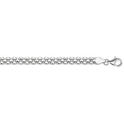 Silver Ladies' Rhodium Plated Watch Link Bracelet