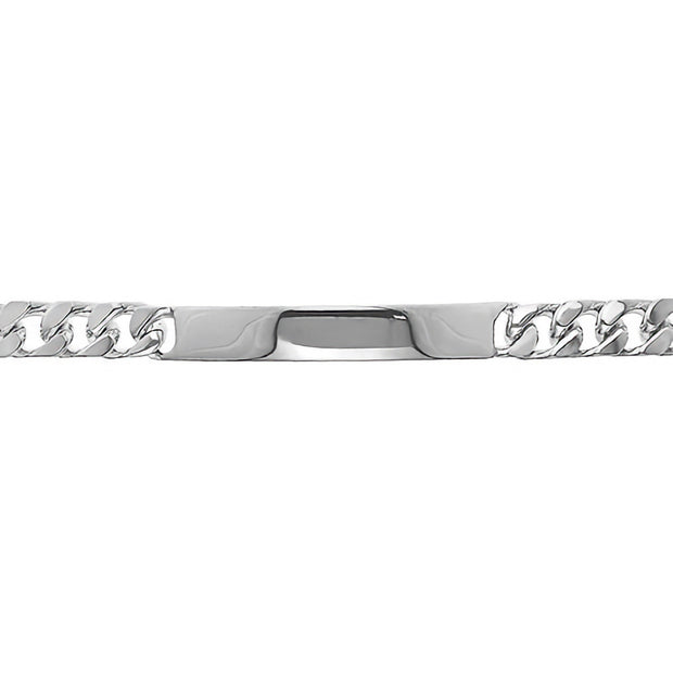 Silver Gents' Curb ID Bracelet