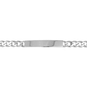 Silver Mens' Curb ID Bracelet