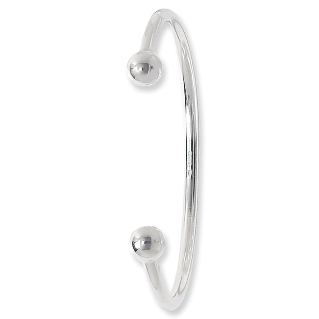 Silver Ladies' Torc Bangle