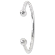 Silver Men's Torc Bangle