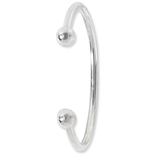 Silver Men's Torc Bangle