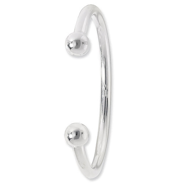 Silver Men's Torc Bangle