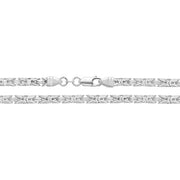 Silver Brc-sq Byzantine Chain