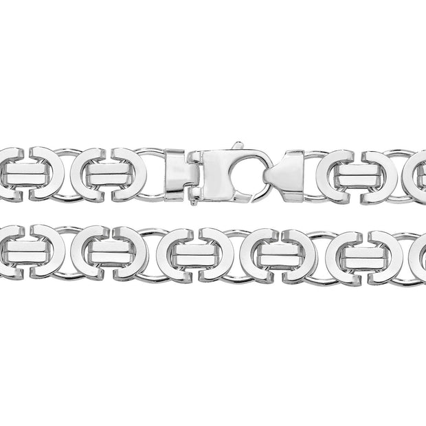 Silver Flat Byzantine Chain