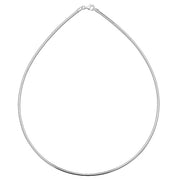 Silver Ladies' Omega Necklace