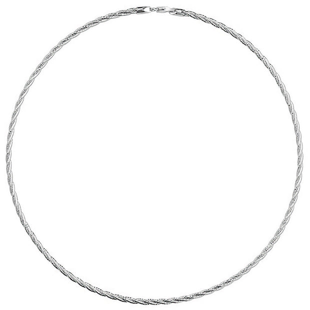Silver Ladies' Rhodium Plated Plated Necklace