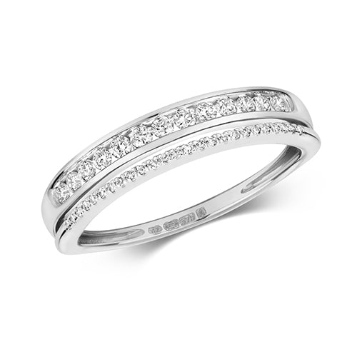 Diamond Ring in 9K White Gold