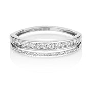 Diamond Ring in 9K White Gold