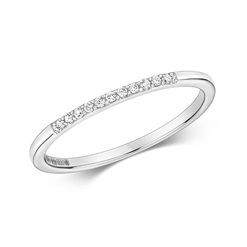 Diamond Ring in 9K White Gold