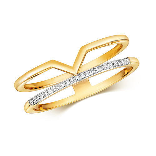 Diamond Ring in 9K Gold