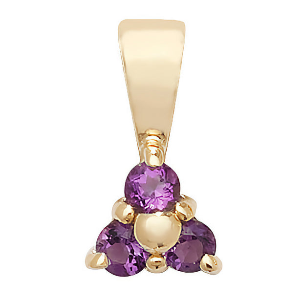 Amethyst Pendant in 9K Gold