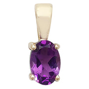 Amethyst Pendant in 9K Gold