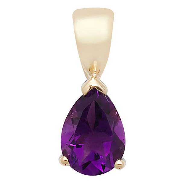 Amethyst Pendant in 9K Gold