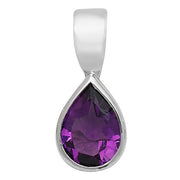 Amethyst Pendant in 9K White Gold