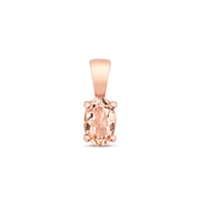 Morganite Pendant in 9K Rose Gold