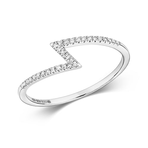 Diamond Ring in 9K White Gold