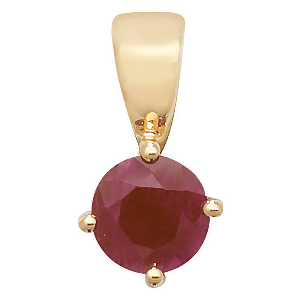 Ruby Pendant in 9K Gold