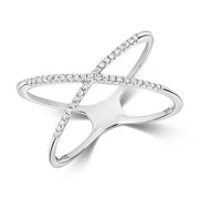 Diamond Ring in 9K White Gold